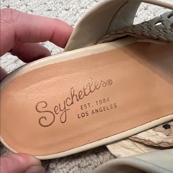 Seychelles cream beige leather sandal - Picture 2 of 4